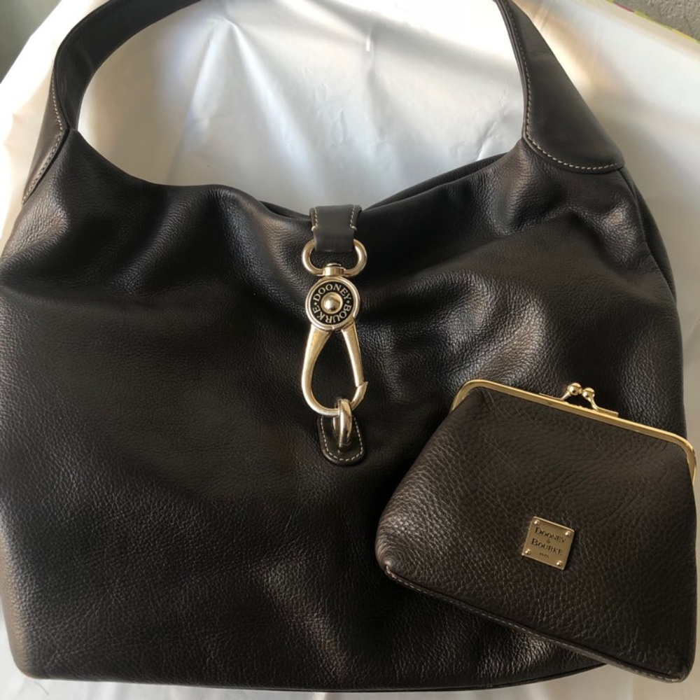 Dooney & Bourke Logo Lock Hobo and Coin Purse